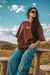 Camiseta Valan Chill Oversized | Marrom - comprar online