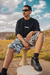 Camiseta Valan Switch Off Oversized | Preta - comprar online