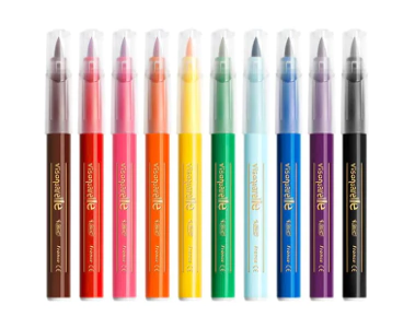 Marcadores Bic Intensity Punta Pincel x10 colores