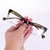 Armação Óculos para Grau Jamili Verde Lateral Degradê , Parte Inferior Transparente, Hastes Agulhada - Sixz Glasses