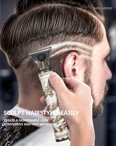Imagem do máquina de cortar cabelo elétrica t9 aparador de cabelo