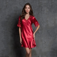 Camisola feminina de cetim - AmericanBR