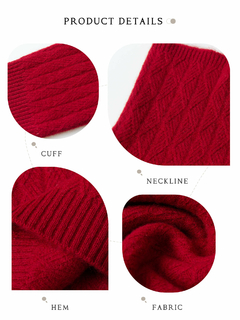 Blusa de lã gola alta para o inverno - AmericanBR