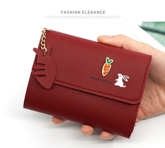 carteira fofa bolsa de moedas para meninas bolsa de cartão feminina carteira mu - comprar online