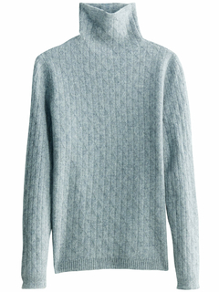 Blusa de lã gola alta para o inverno - loja online