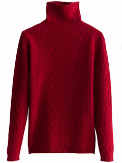 Blusa de lã gola alta para o inverno - comprar online