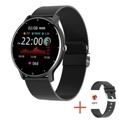 relógio inteligente masculino e feminino com tela sensível ao toque completo - comprar online