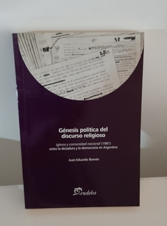 Génesis política del discurso religioso de Bonnin