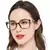 Mare azzuro óculos de leitura de grandes dimensões mulheres moda marca designe - Multzaion store