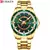 Relógio atual de pulso masculino, esportivo, marca de luxo, dourado, militar, d