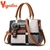 Imagem do Nova bolsa de luxo feminina costura selvagem bolsas designer ombro