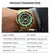 Imagem do Relógio atual de pulso masculino, esportivo, marca de luxo, dourado, militar, d