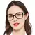 Mare azzuro óculos de leitura de grandes dimensões mulheres moda marca designe - loja online