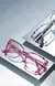 R57466 moda quadrado anti luz azul óculos tendência primavera dobradiça prescrição óculos quadros feminino óculos de leitura óptica - comprar online