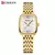 Curren-relógio de pulso feminino de luxo, pulseira de aço inoxidável, imperme na internet