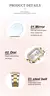 Imagem do CURREN Relógios de marca de luxo para mulheres, mostrador retangular simples co