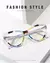 Óculos de leitura olho de gato transparente feminino elegante simples ultraleve - comprar online