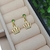 Brinco com Base de Cristal e Pingente de Coroa Semijoia em Ouro 18k - Colorato Joias