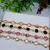 Choker de Elos com Cristal Colorido Semijoia em Ouro 18k - comprar online
