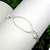 Pulseira de Elo Oval Vazado com Cristais Semijoia em Prata na internet