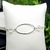Pulseira de Elo Oval Vazado com Cristais Semijoia em Prata - comprar online
