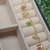 Pulseira Infantil com Pingentes de Borboletas Coloridas Semijoia em Ouro 18K