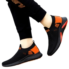 Zapatillas Negro/naranja Sin Cordones en internet