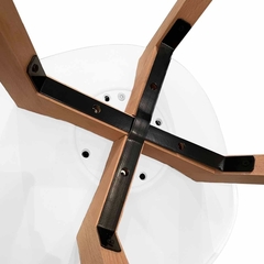 Silla De Comedor Tulip Acolchada Refuerzo Metal Blanca X2 - tienda online