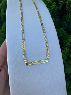 Colar Abençoada Banhado a Ouro 18k