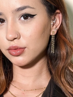 Colar Duplo Jade Bolinhas Banhado a Ouro 18K na internet