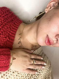 Colar Ava Triangulos Banhado a Ouro 18K - comprar online