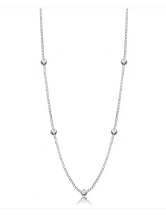 Corrente Veneziana com Bolinhas Prata 40cm - comprar online