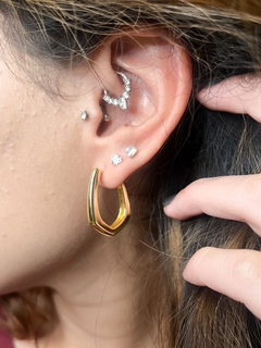 Brinco Amelia Banhado a Ouro 18K