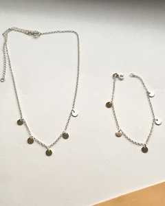 Colar Choker Prata Plaquinhas - comprar online