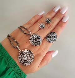Anel Mandala Prata Boho - comprar online