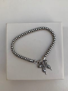 Pulseira Prata Borboleta Boho