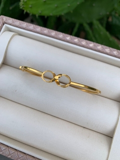 Bracelete Infinito Banhado a Ouro 18k