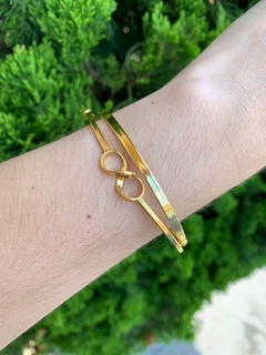 Bracelete Infinito Banhado a Ouro 18k na internet