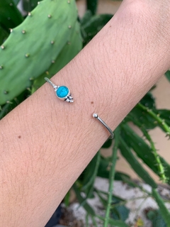 Bracelete Valeska Turquesa Prata 925