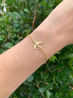 Pulseira Avião Camis Folheada a Ouro 18K - comprar online
