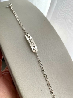 Pulseira Prata Paz