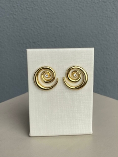 Brinco Espiral Banhado a Ouro - comprar online