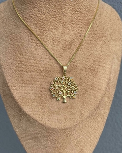 Colar Arvore da Vida Banhado a Ouro - comprar online