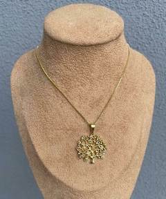 Colar Arvore da Vida Banhado a Ouro na internet