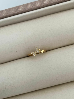 Anel Falange Borboletas Banhado a Ouro - comprar online
