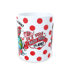 CANECA XÍCARA NAMORADOS VAMOS FUGIR BOLAS VERMELHAS PANDA na internet