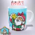 CANECA XÍCARA FELIZ NATAL PAPAI NOEL E ÁRVORE PRESENTES AZUL 7