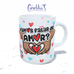 CANECA XÍCARA NAMORADOS PRA SEMPRE JUNTOS CADEADINHOS FOFOS 19 - comprar online