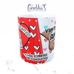 CANECA XÍCARA NAMORADOS PRA SEMPRE JUNTOS CADEADINHOS FOFOS 19 na internet