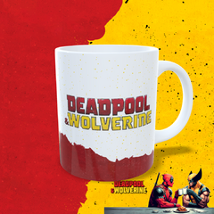 CANECA XÍCARA WOLVERINE DEADPOOL BRANCA E VERMELHA Nº1 - comprar online